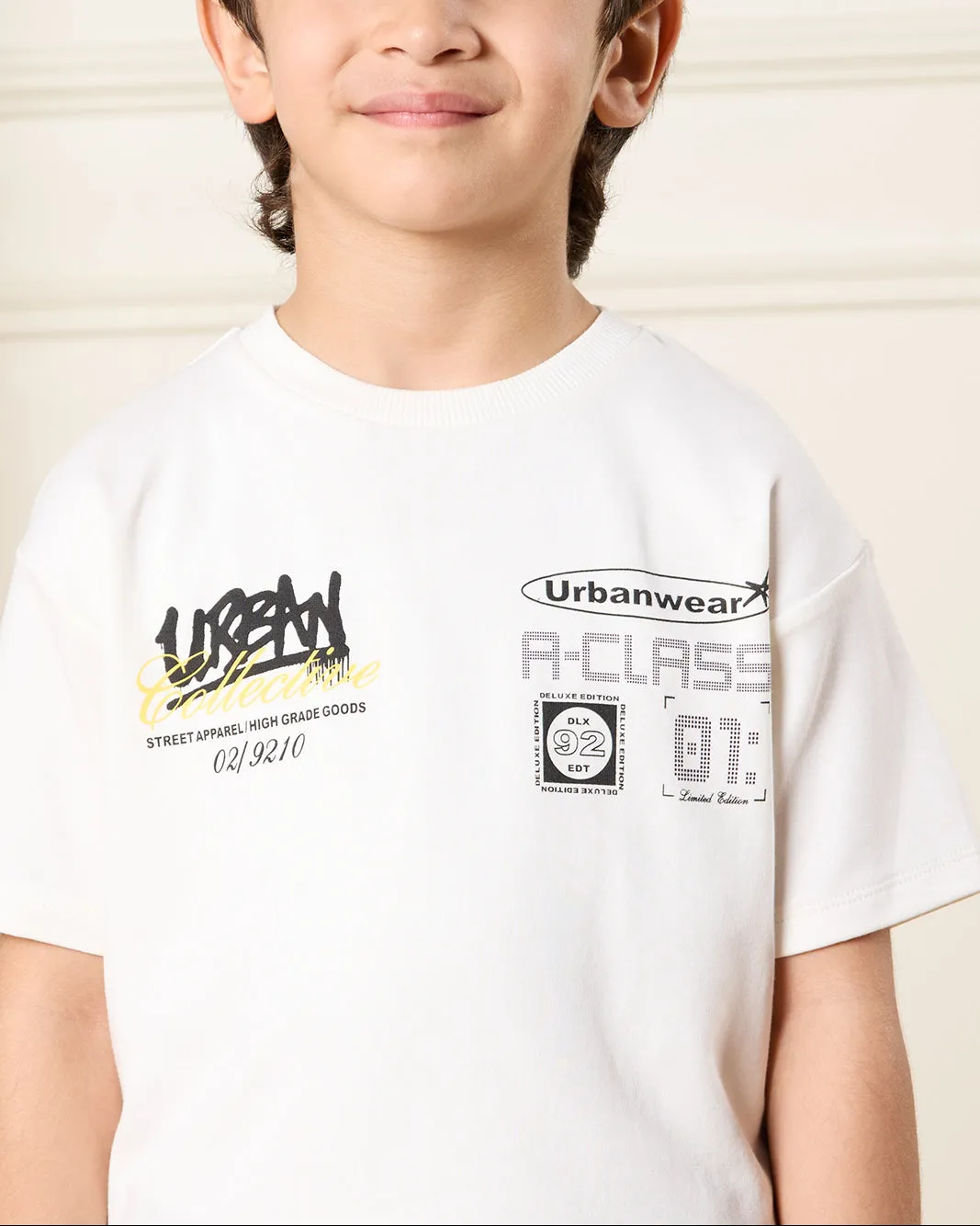 Boys White Printed T-Shirt sold by Redtag product image thumbnail 4