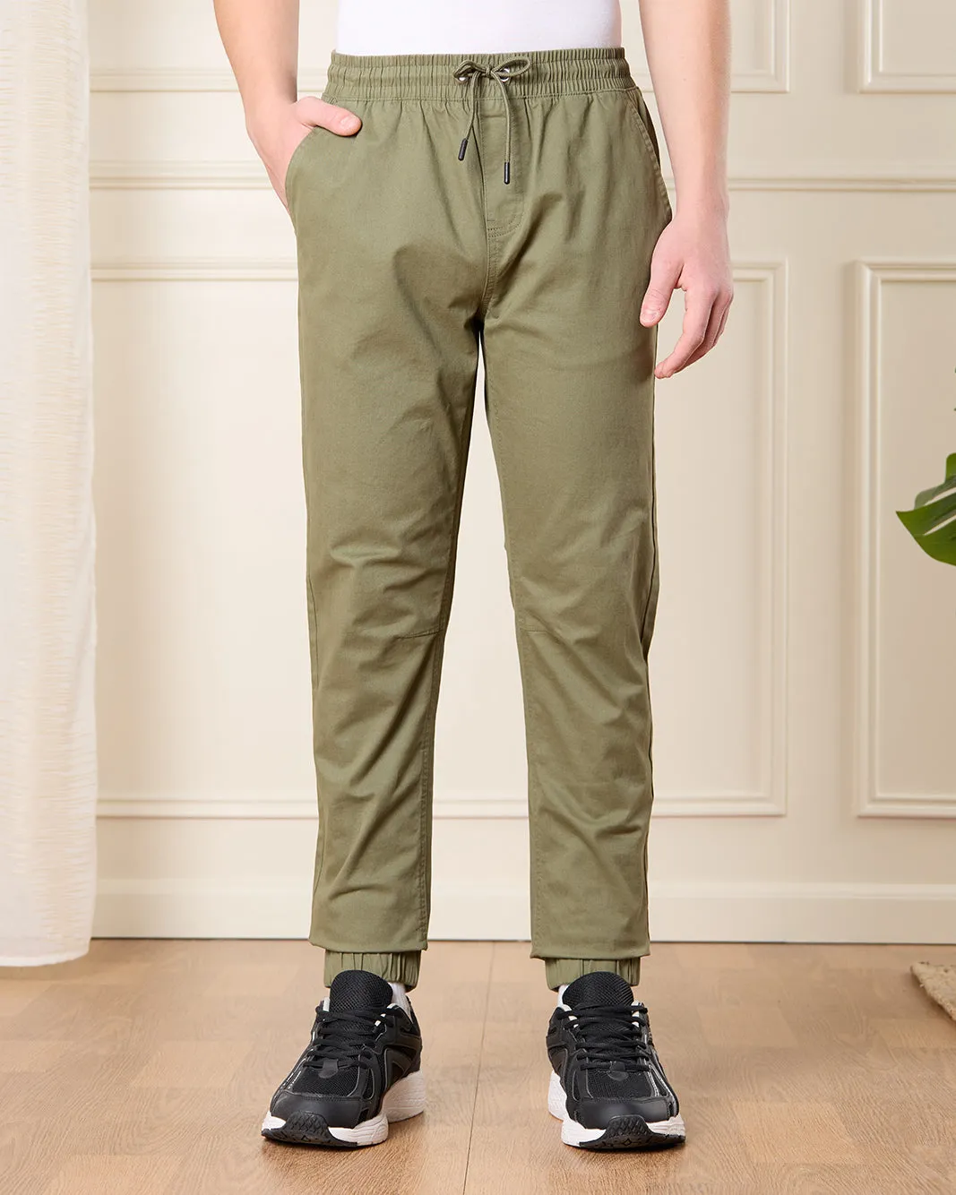 Senior Boys Olive Pull On Table Joggers sold by Redtag