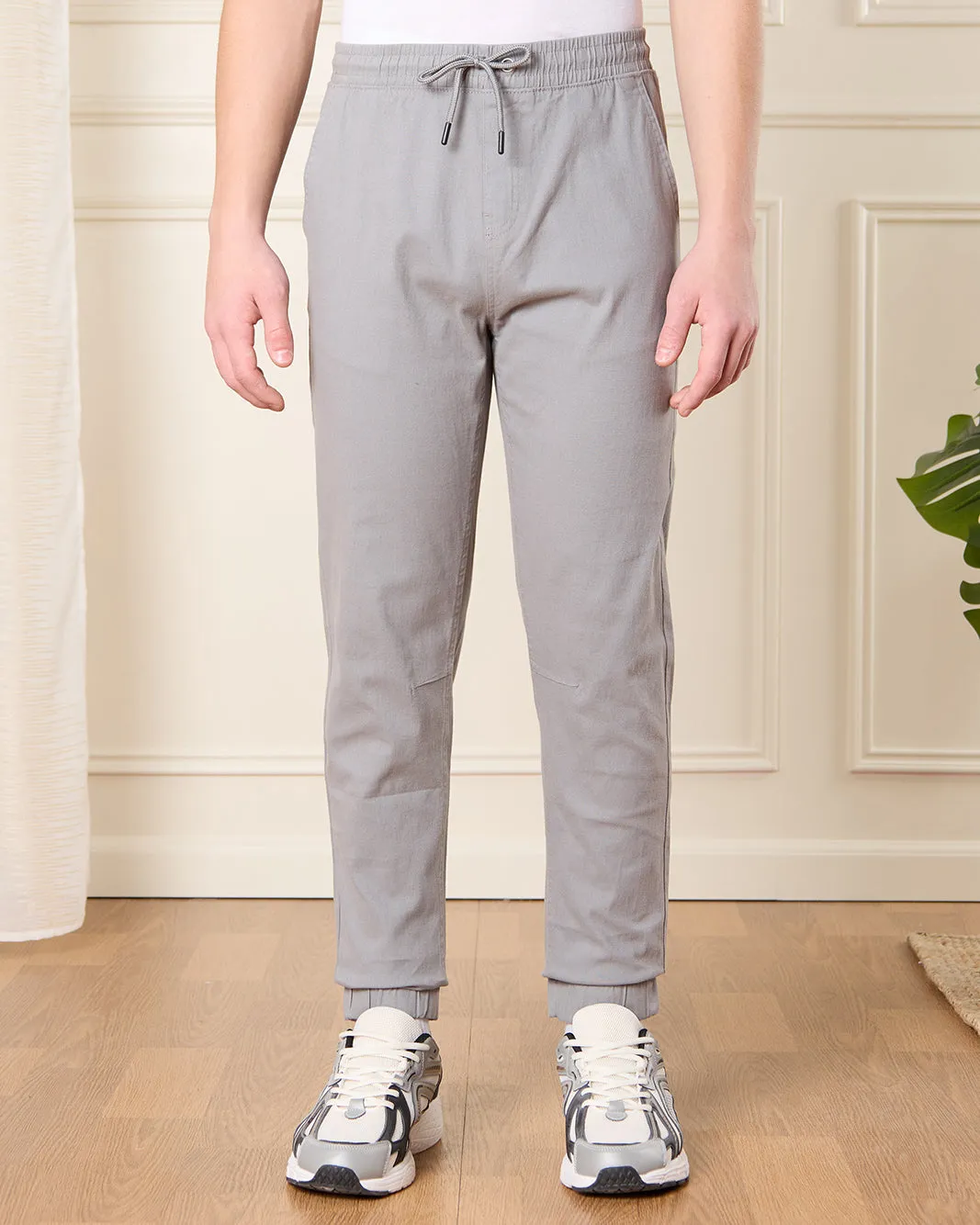 Senior Boys Grey Pull On Table Joggers sold by Redtag