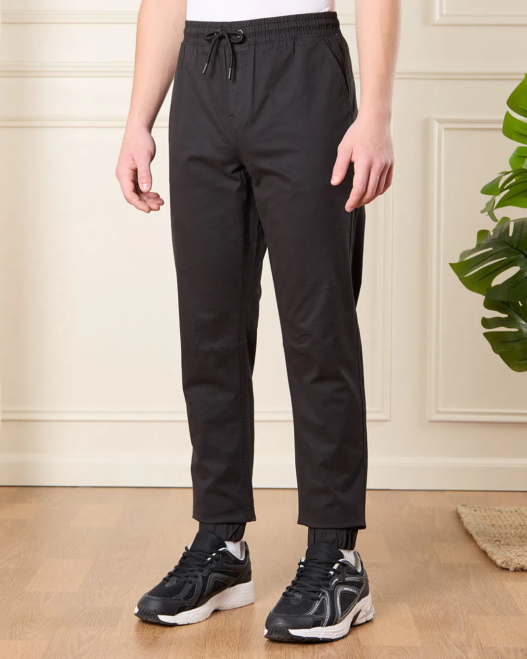 Senior Boys Black Pull On Table Joggers sold by Redtag