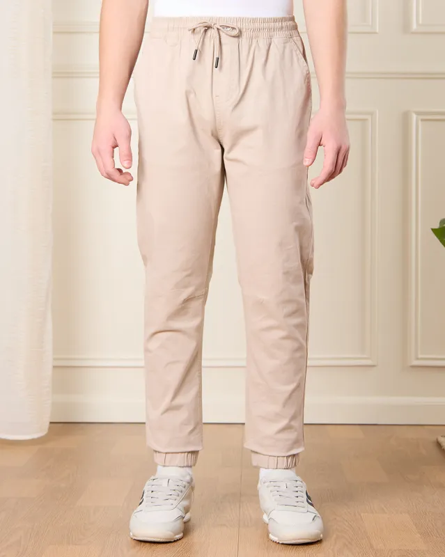 Senior Boys Beige Pull On Table Joggers sold by Redtag