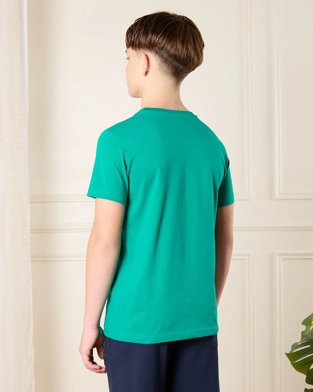 Senior Boys Green Graphic T-Shirt sold by Redtag product image thumbnail 3