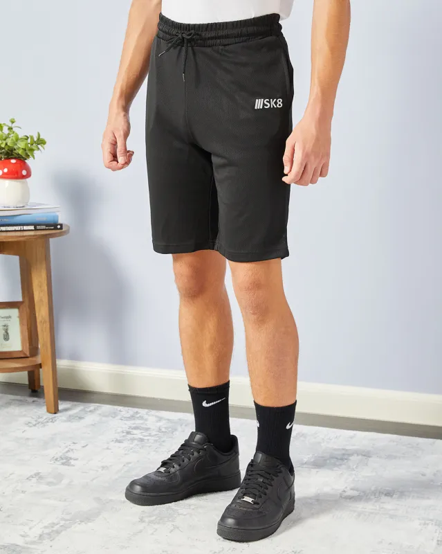 Senior Boys Black Printed Active Shorts sold by Redtag