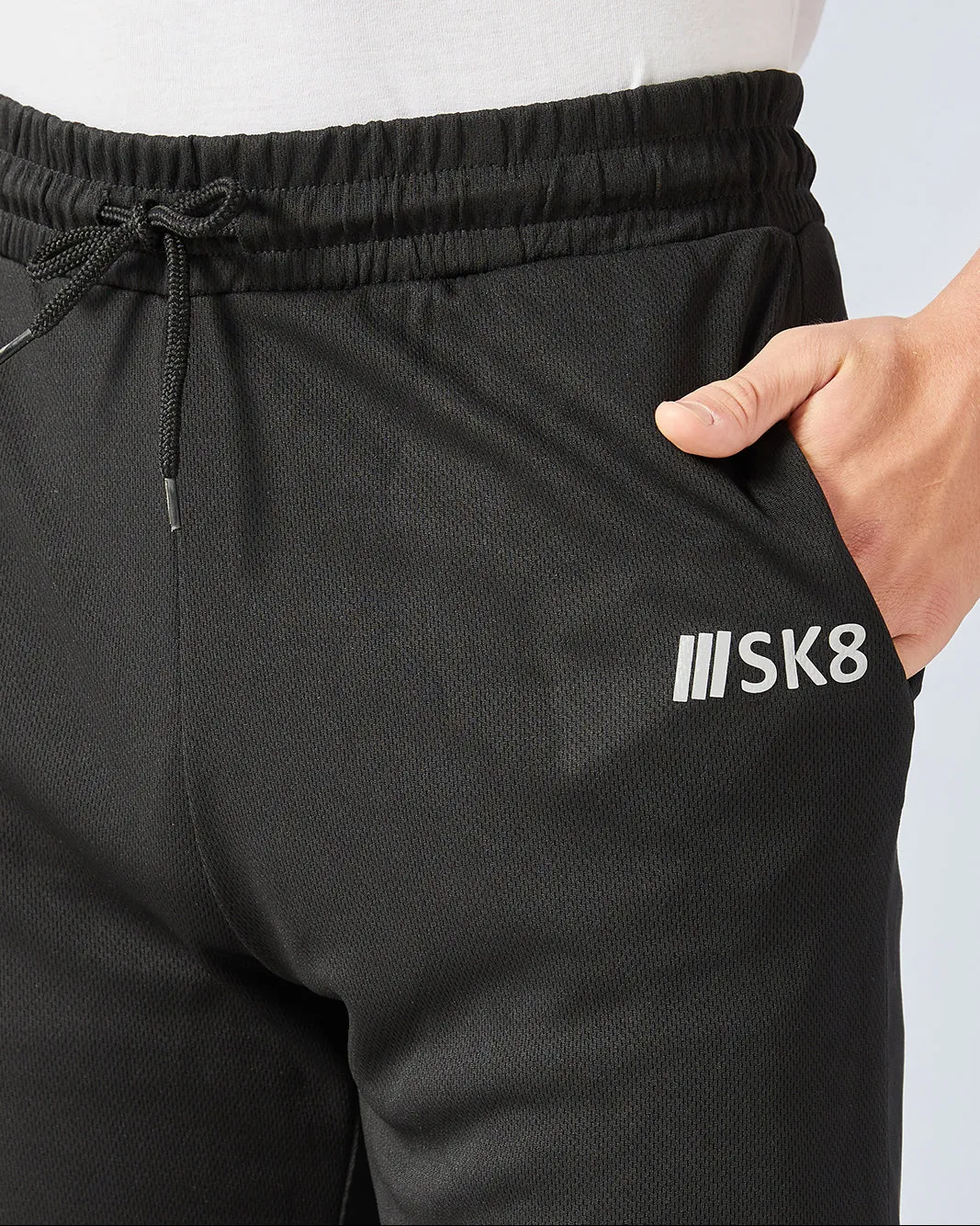 Senior Boys Black Printed Active Shorts sold by Redtag product image thumbnail 4