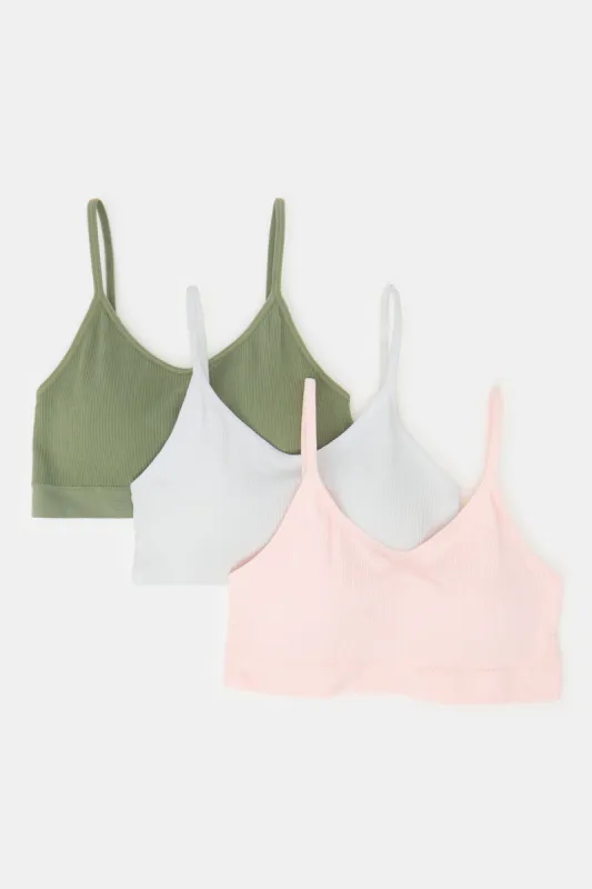 Women Assorted Solid Padded Comfort Bras (Pack of 3) sold by Redtag