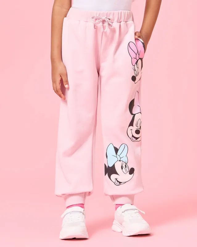 Girls Pink Minnie Mouse Active Tracks Pants sold by Redtag