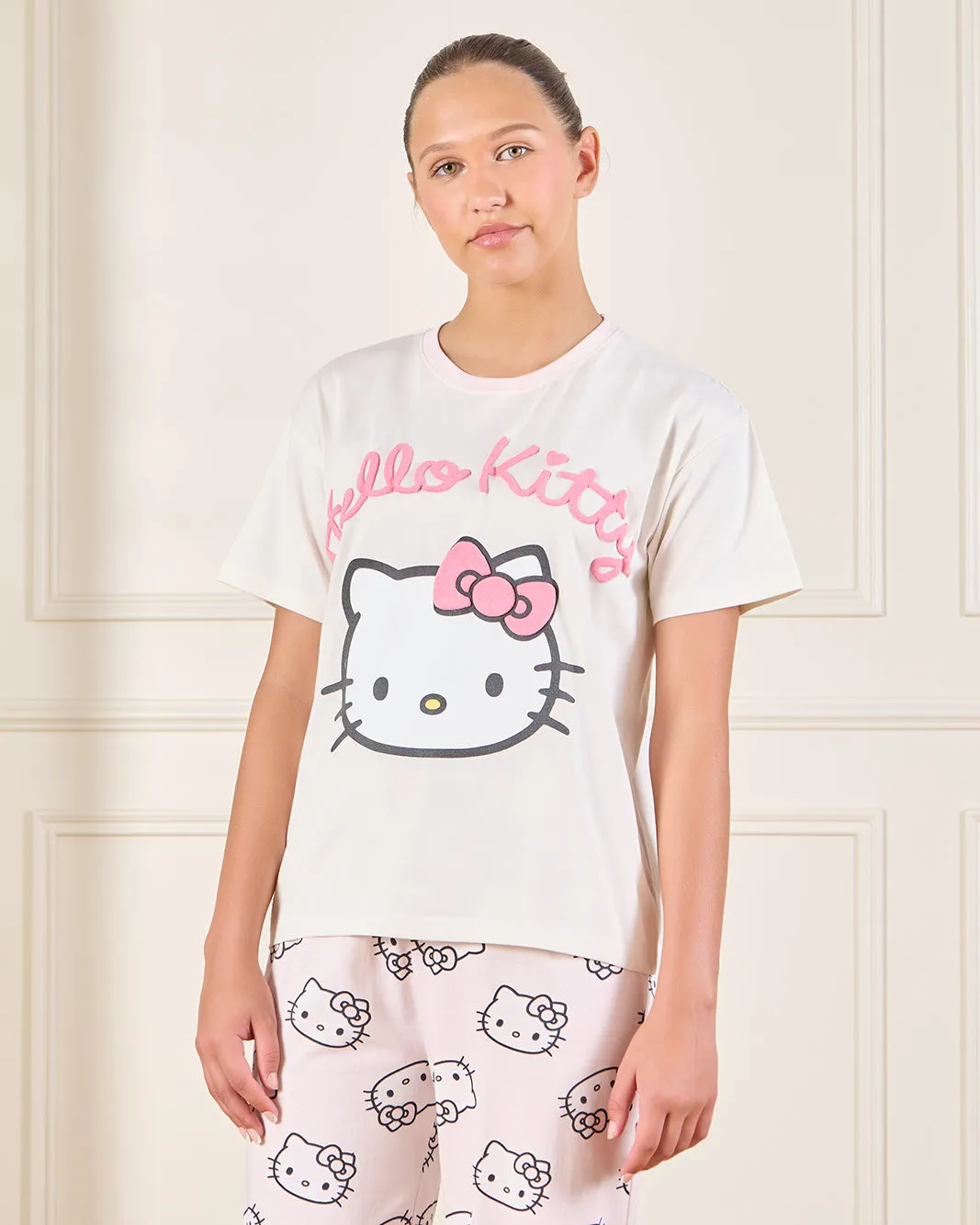 Senior Girls Pink Printed Pyjama Set (2 Piece) sold by Redtag product image thumbnail 2