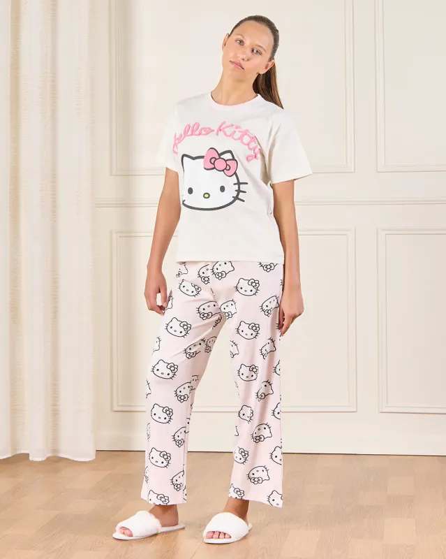 Senior Girls Pink Printed Pyjama Set (2 Piece) sold by Redtag
