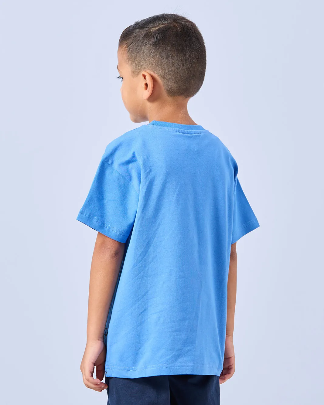 Boys Blue Spiderman Print T-Shirt sold by Redtag product image thumbnail 3