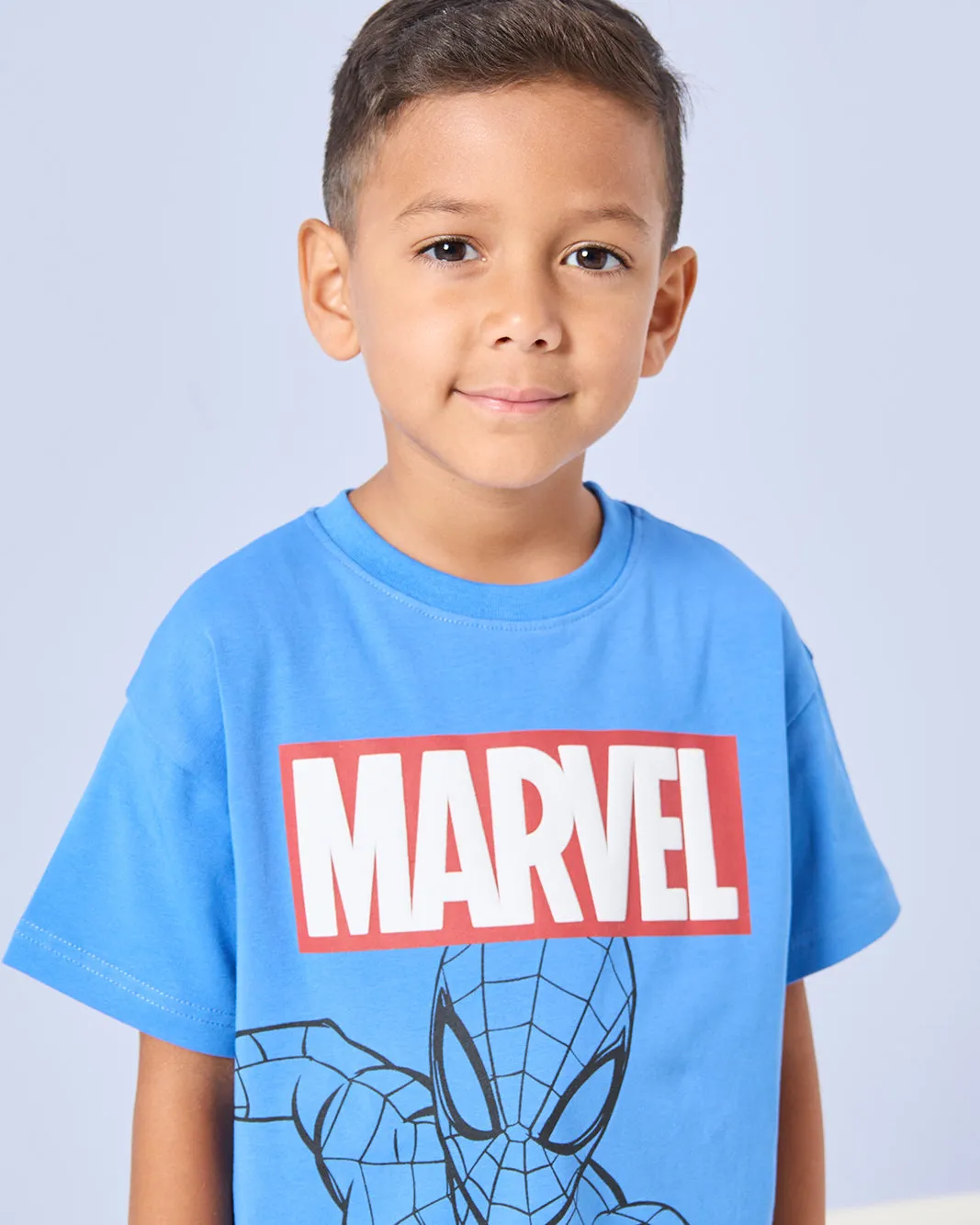 Boys Blue Spiderman Print T-Shirt sold by Redtag product image thumbnail 4
