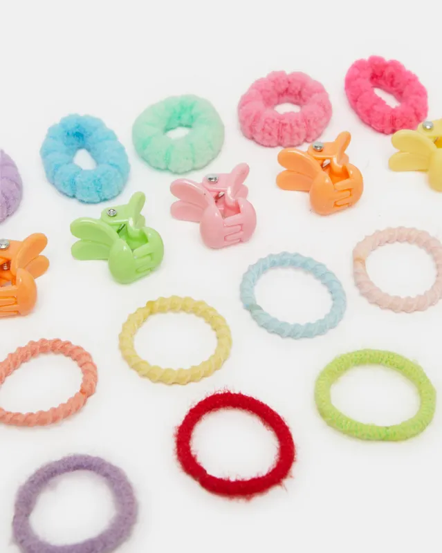 Girls Hair Claw And Scrunchy Set (Pack of 20) sold by Redtag