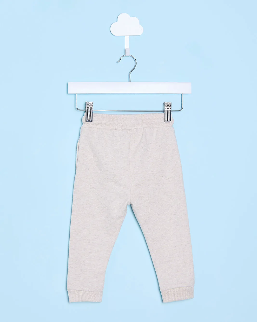 Infant Boys Ecru Melange Plain Active Pants sold by Redtag product image thumbnail 3