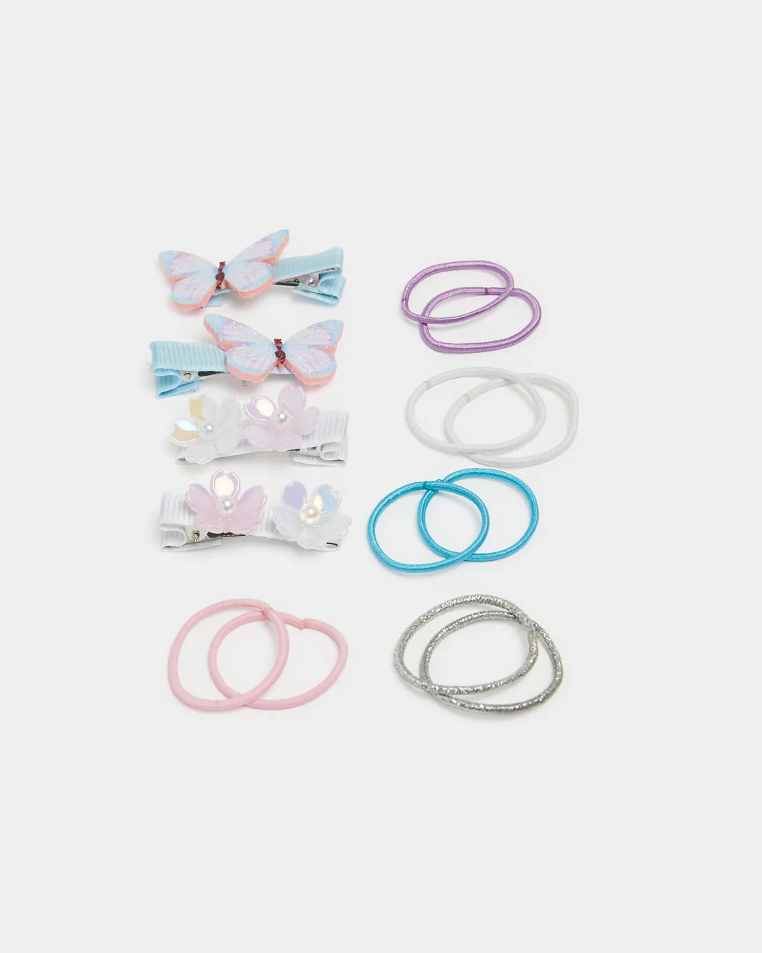 Girls Assorted Hair Clip And Elastic Set (14 Piece) sold by Redtag product image thumbnail 3