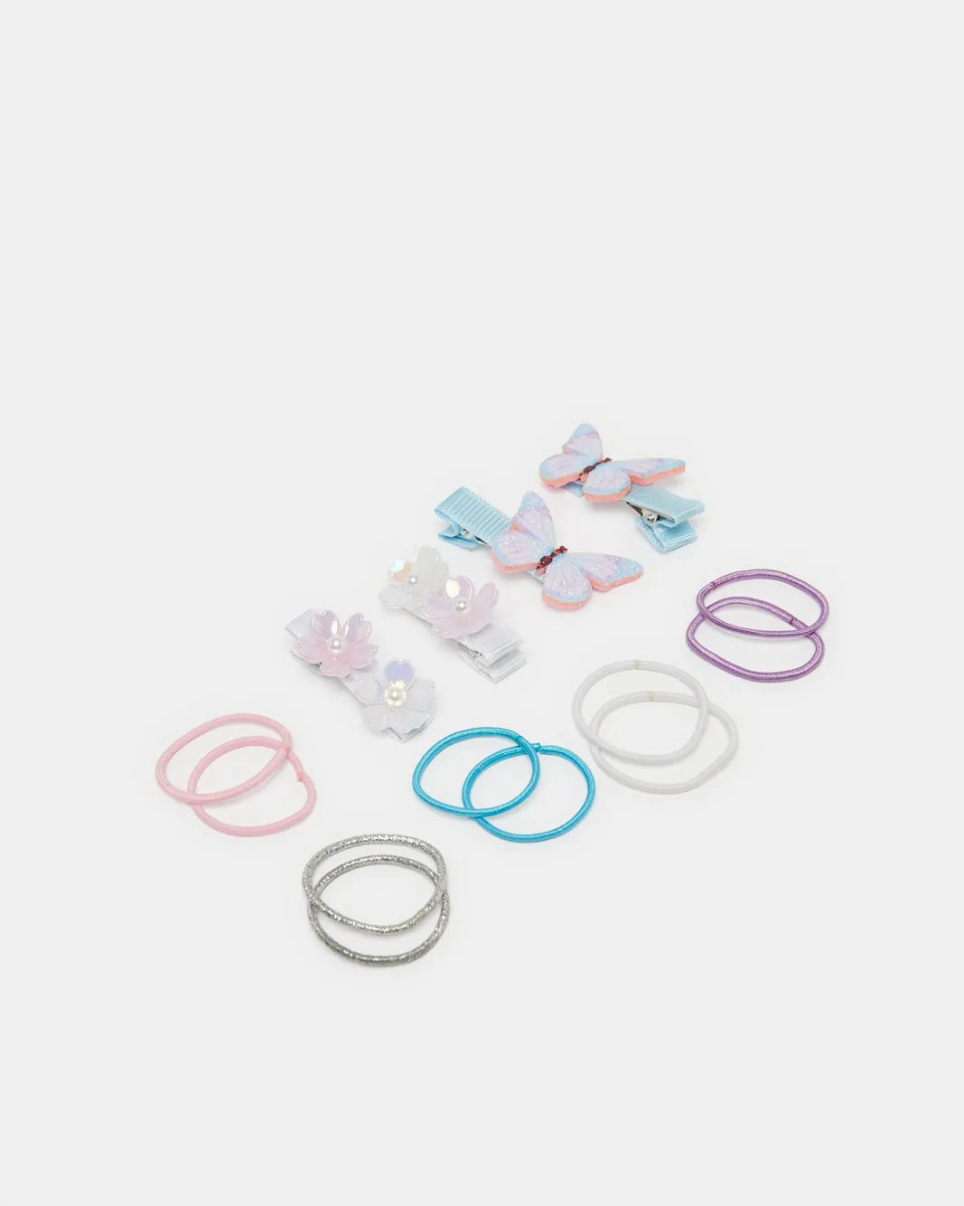 Girls Assorted Hair Clip And Elastic Set (14 Piece) sold by Redtag product image thumbnail 2