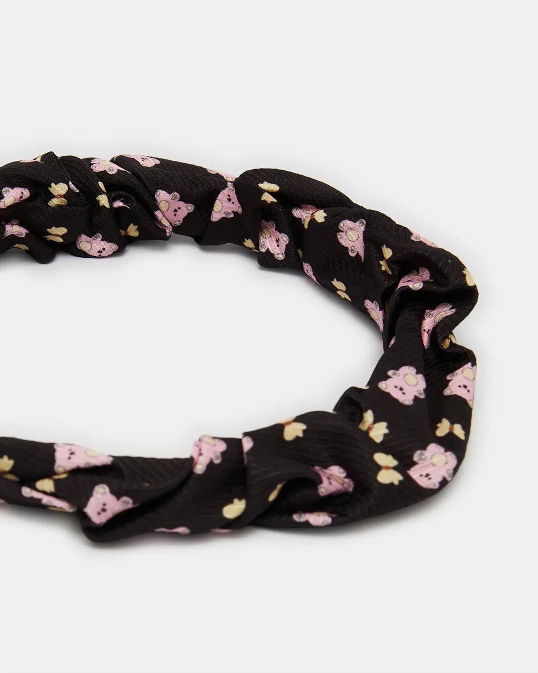 Girls Pink And White Embellished Headband Set (2 Piece) sold by Redtag product image thumbnail 4