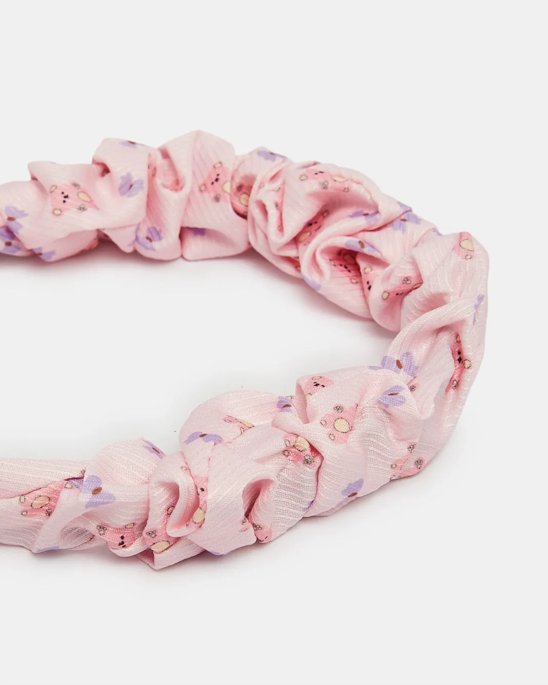 Girls Pink And White Embellished Headband Set (2 Piece) sold by Redtag product image thumbnail 5