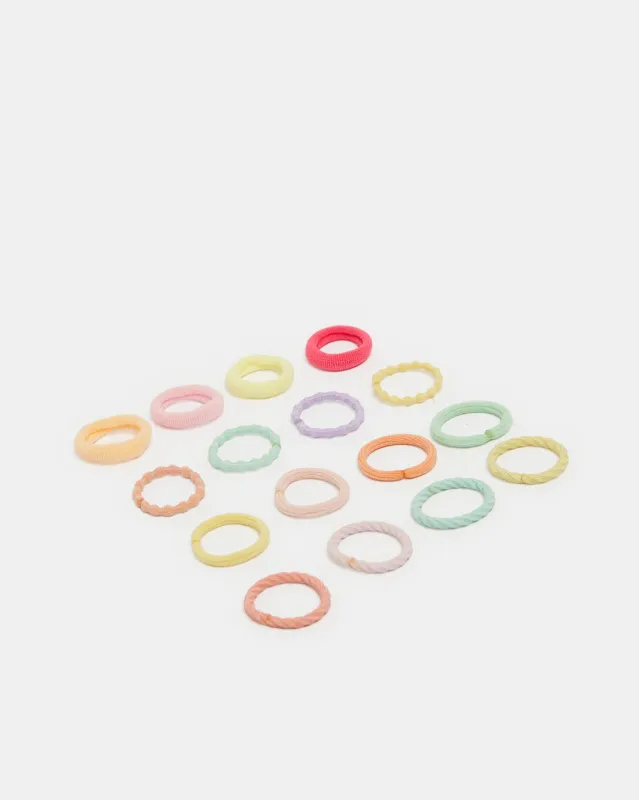 Girls Assorted Elastic Bobbles Pack sold by Redtag