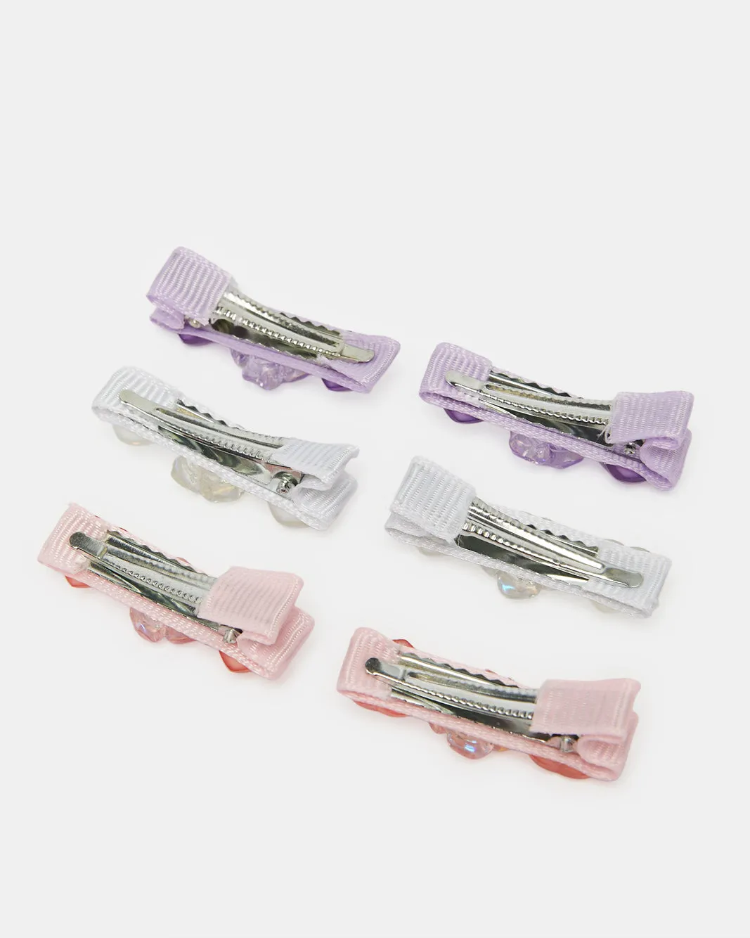Girls Assorted Embellished Hair Clips Set (Pack of 6) sold by Redtag product image thumbnail 3