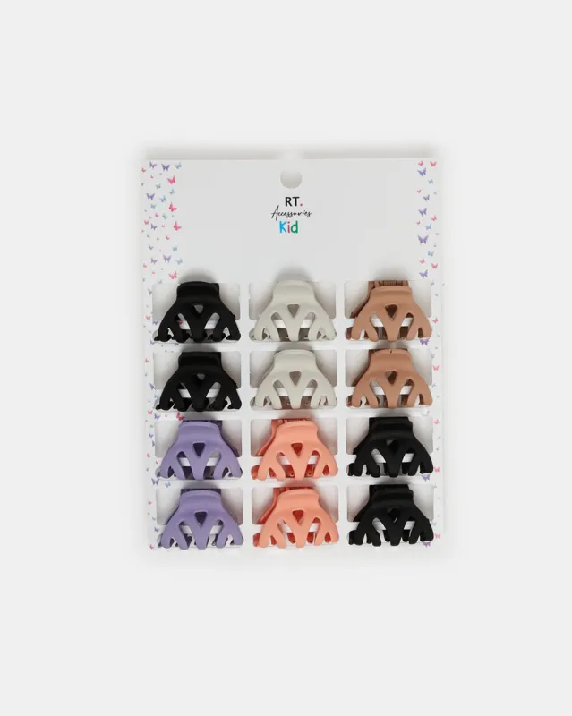 Girls Assorted Embellished Hair Clips Set (Pack of 12) sold by Redtag