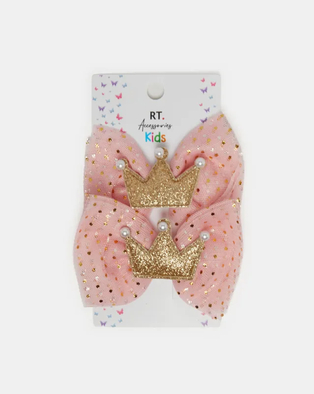 Girls Gold Embellished Hair Clips Set (Pack of 2) sold by Redtag