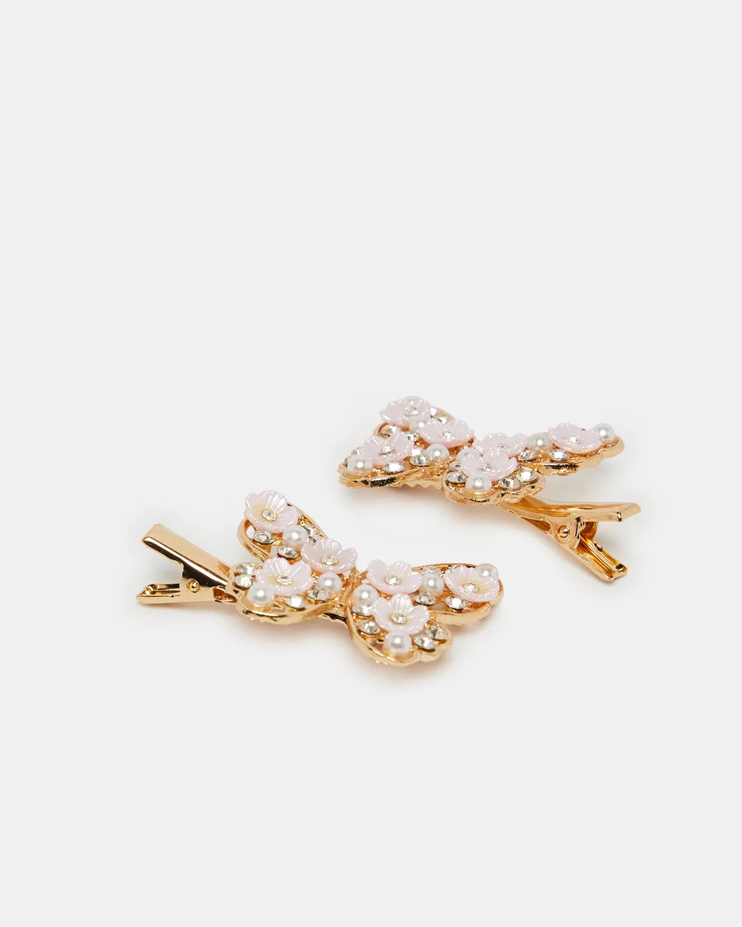 Girls Gold Embellished Hair Clips Set (Pack of 2) sold by Redtag product image thumbnail 2