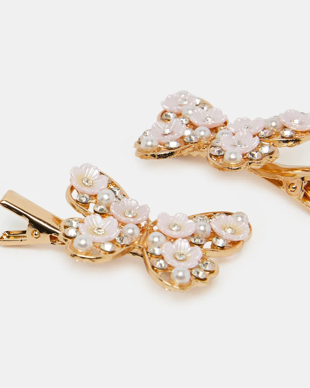 Girls Gold Embellished Hair Clips Set (Pack of 2) sold by Redtag product image thumbnail 4