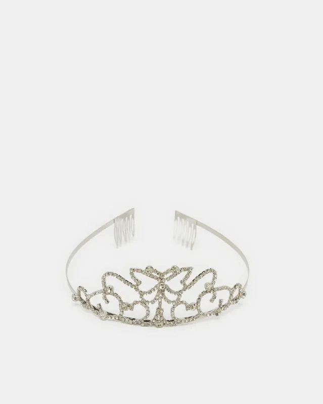 Girls Silver Embellished Tiara sold by Redtag