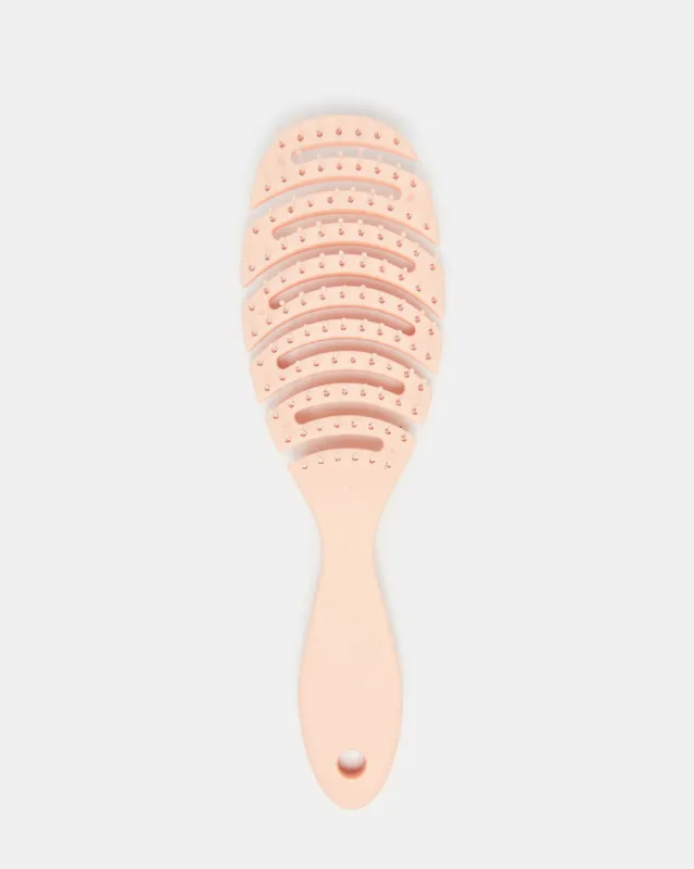 Women Pink Wet Hair Brush sold by Redtag