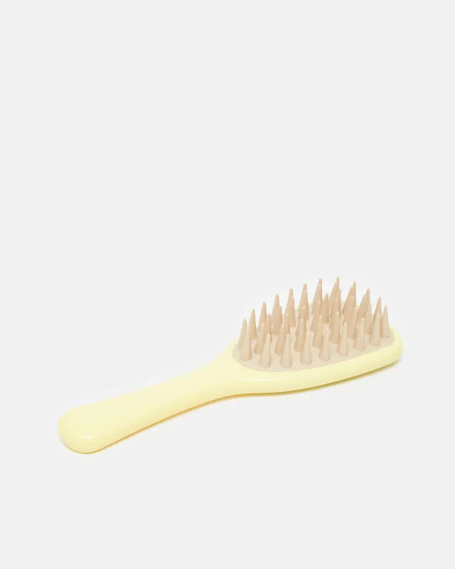 Women Mustard Wet Hair Brush sold by Redtag
