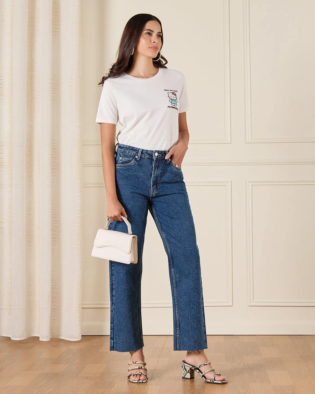 Women Blue Straight Jeans sold by Redtag product image thumbnail 2