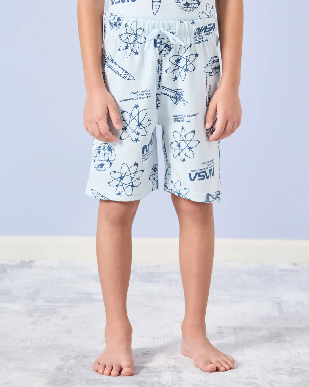 Boys Blue Printed Pyjama Set (2 Piece) sold by Redtag product image thumbnail 3