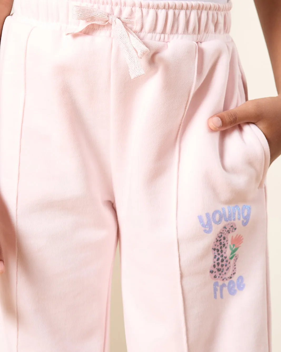 Girls Pink Printed Active Track Pants sold by Redtag product image thumbnail 4