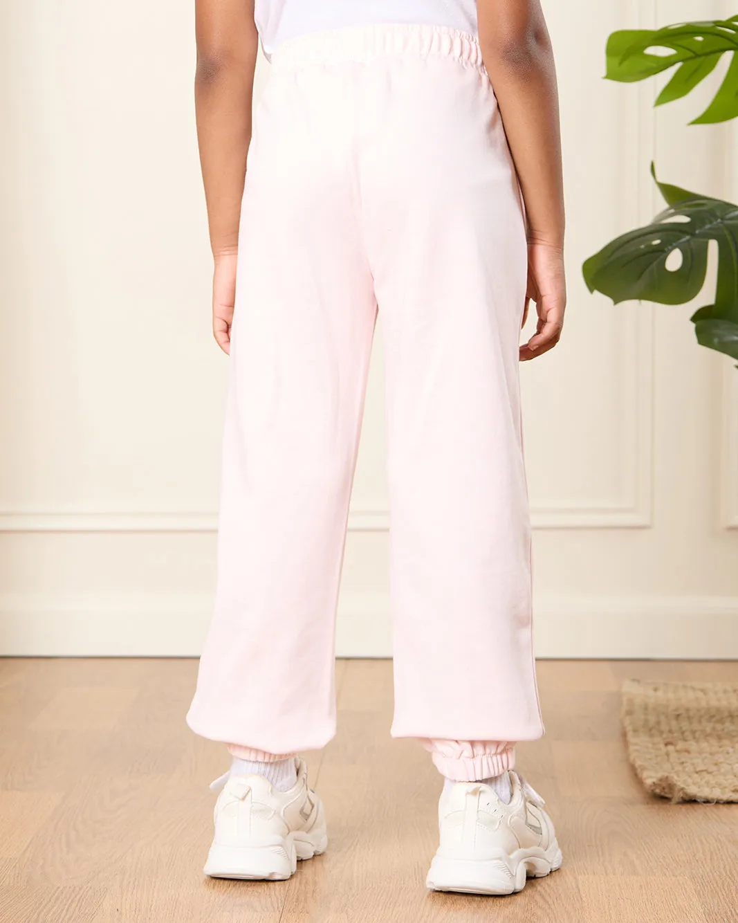 Girls Pink Printed Active Track Pants sold by Redtag product image thumbnail 3