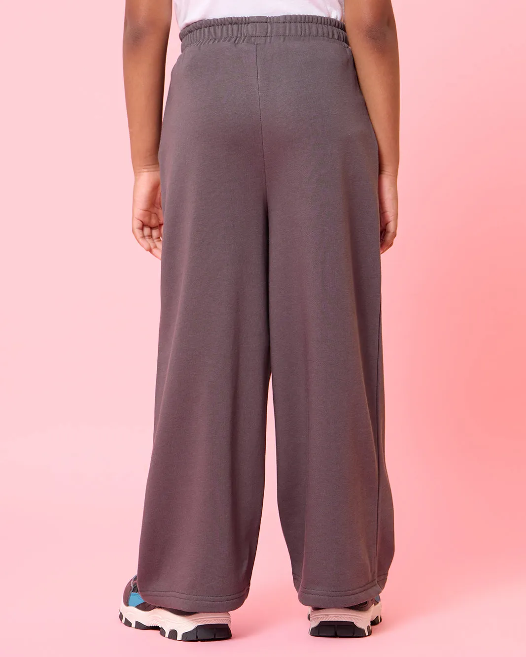 Girls Charcoal Printed Active Track Pants sold by Redtag product image thumbnail 3