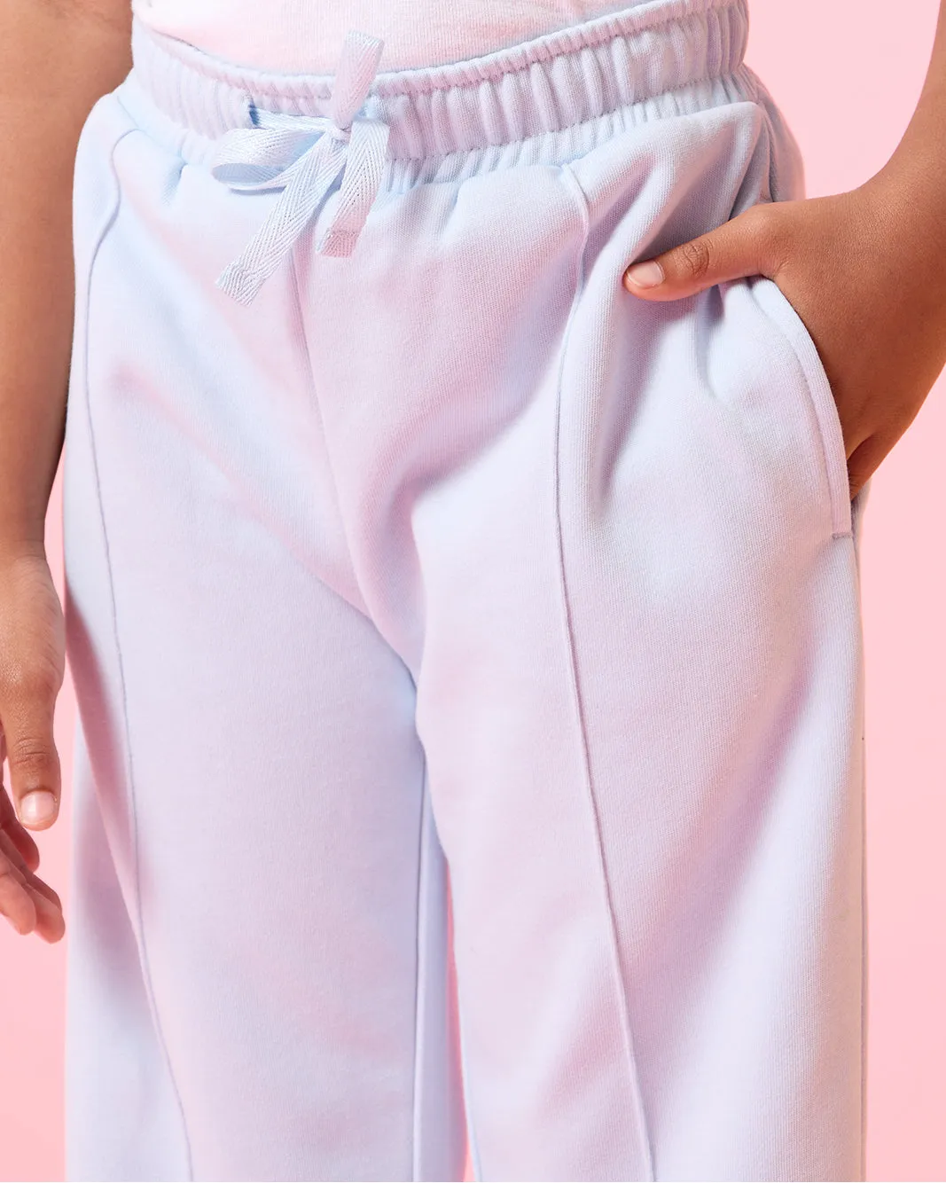 Girls Blue Printed Active Track Pants sold by Redtag product image thumbnail 4