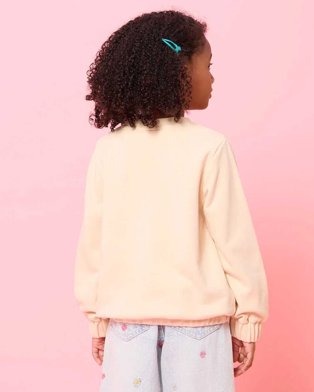 Girls Yellow Printed Sweatshirt sold by Redtag product image thumbnail 3