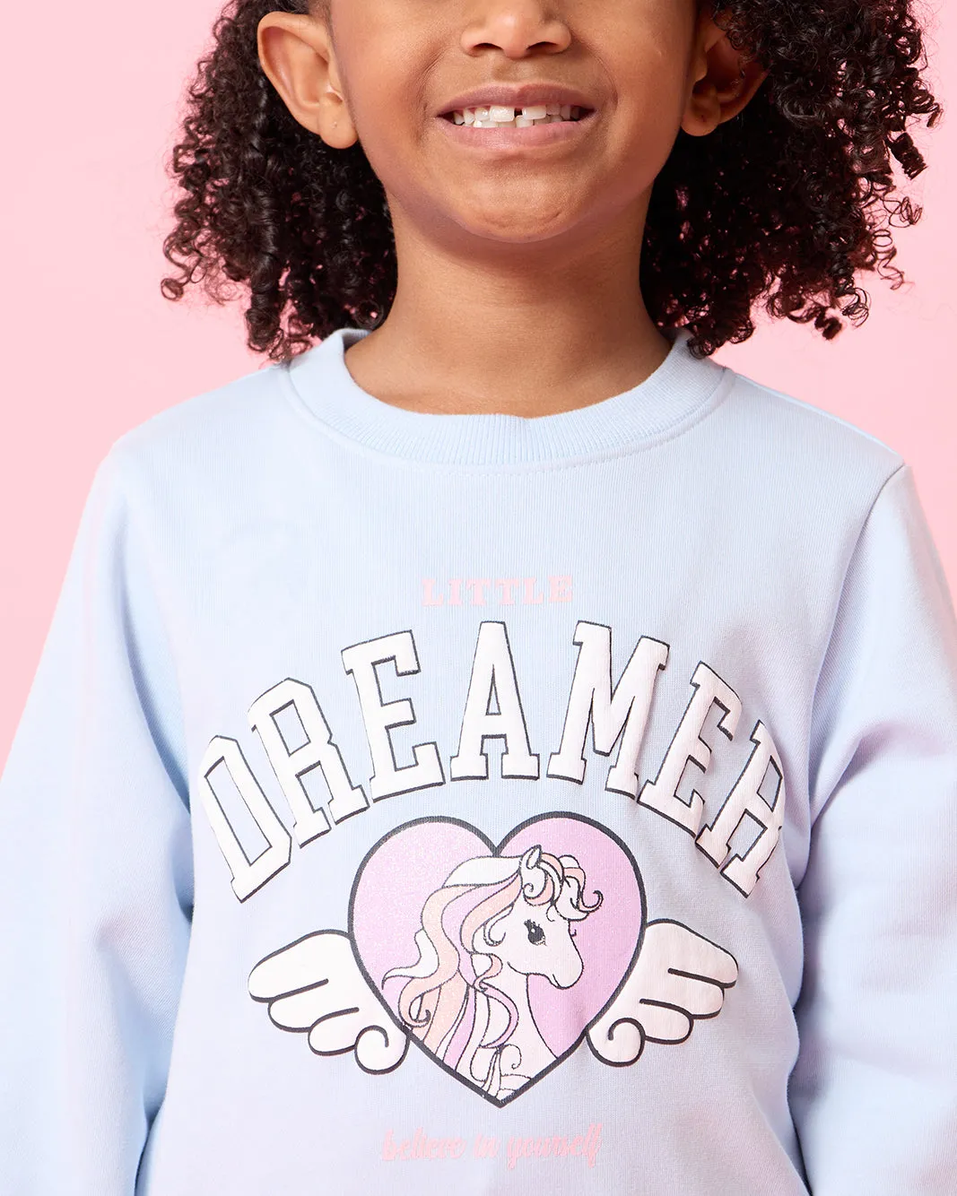 Girls Blue Dreamer Print Sweatshirt sold by Redtag product image thumbnail 4