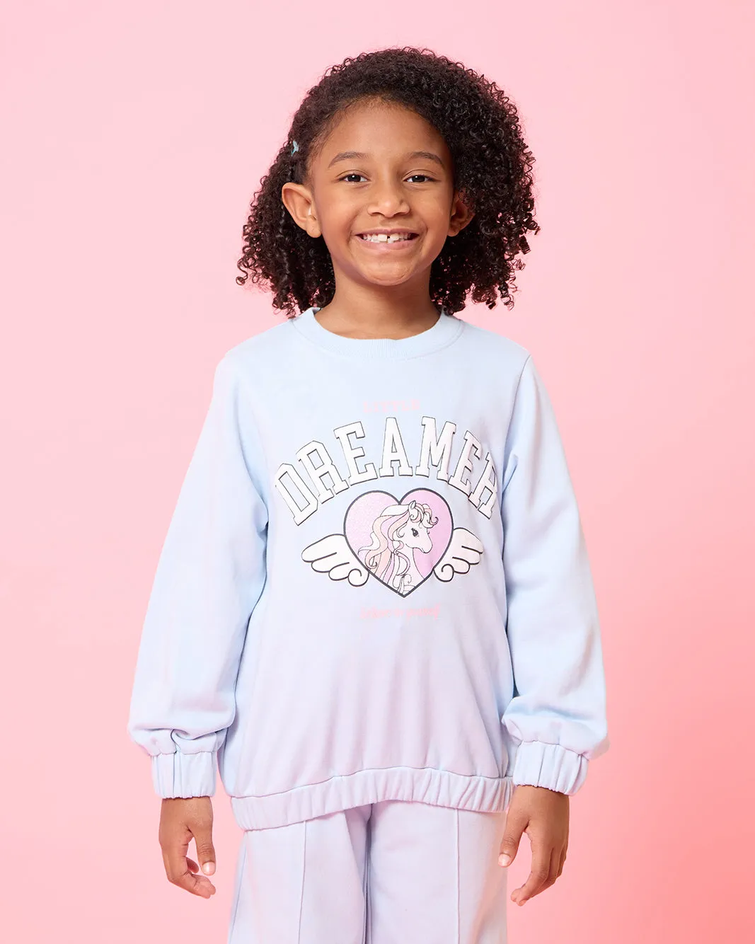 Girls Blue Dreamer Print Sweatshirt sold by Redtag