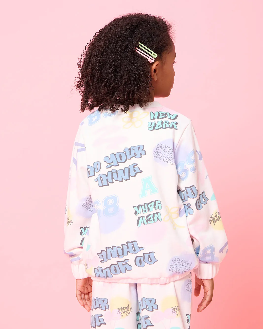 Girls Ivory Printed Sweatshirt sold by Redtag product image thumbnail 3