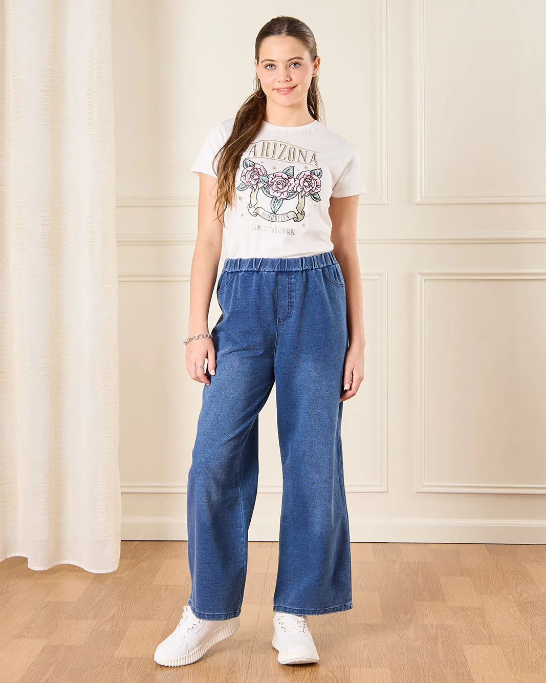 Senior Girls White Arizona Print T-Shirt sold by Redtag product image thumbnail 2