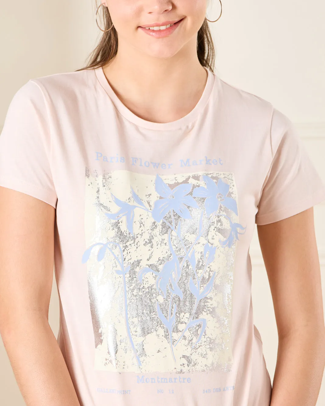 Senior Girls Beige Floral T-Shirt sold by Redtag product image thumbnail 4