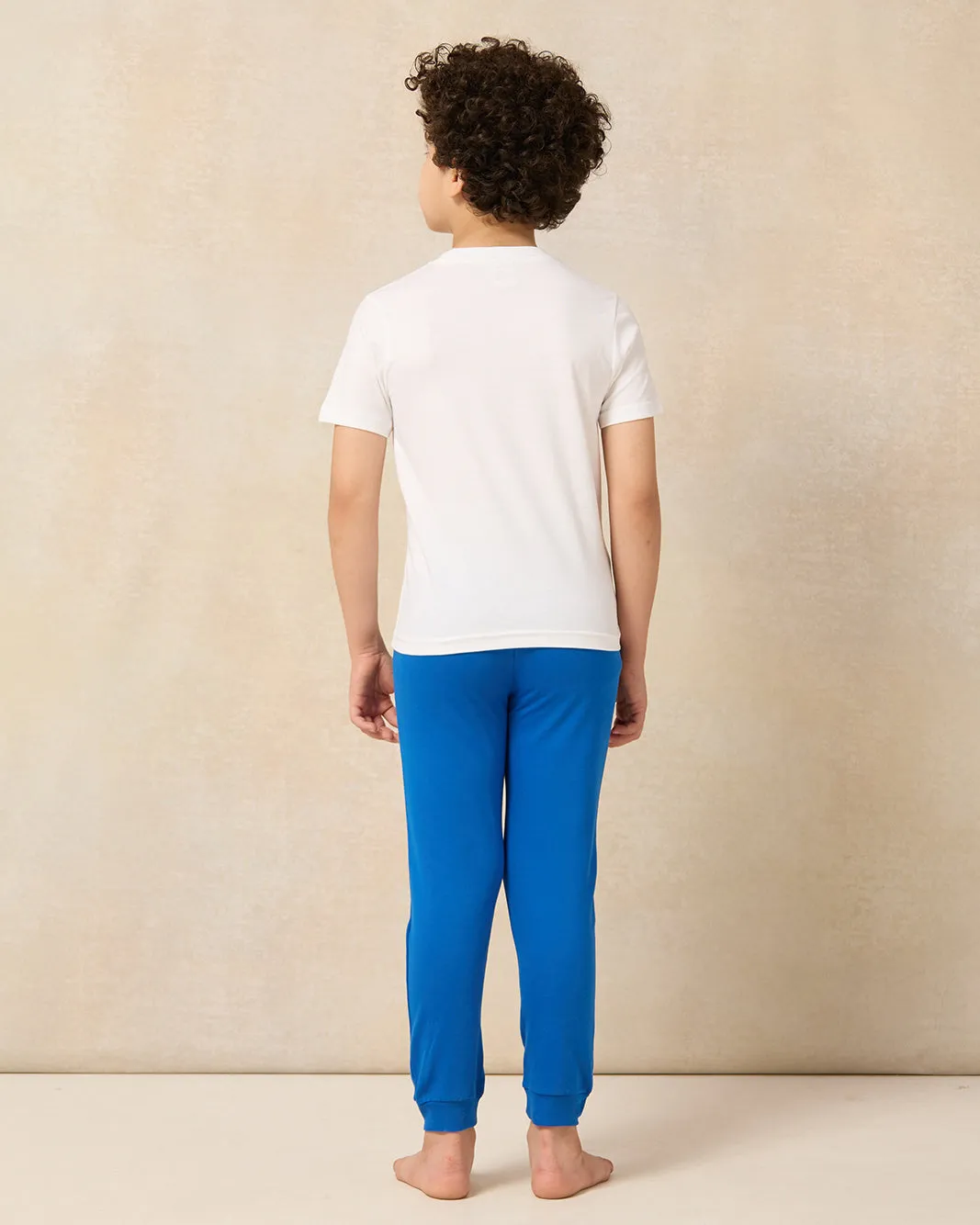 Boys White And Blue Spiderman Pyjama Set (2 Piece) sold by Redtag product image thumbnail 4