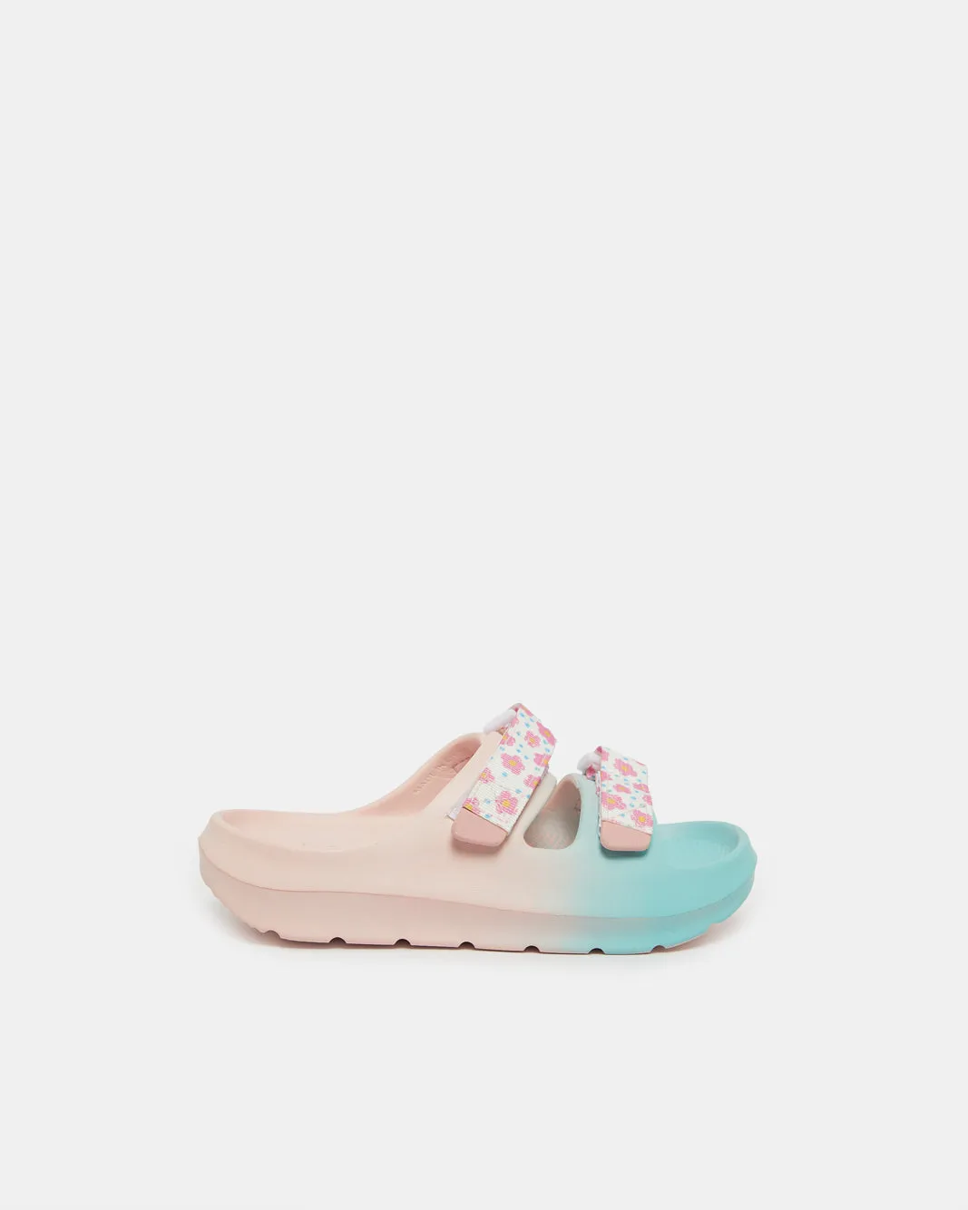 Senior Girls Pink And Blue Strap Slide sold by Redtag