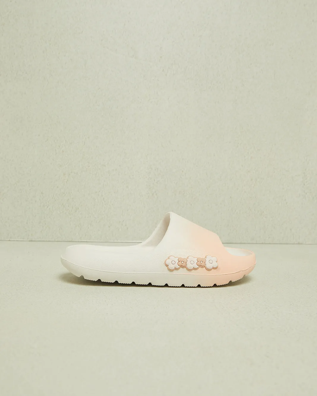 Senior Girls White Ombre Slide sold by Redtag