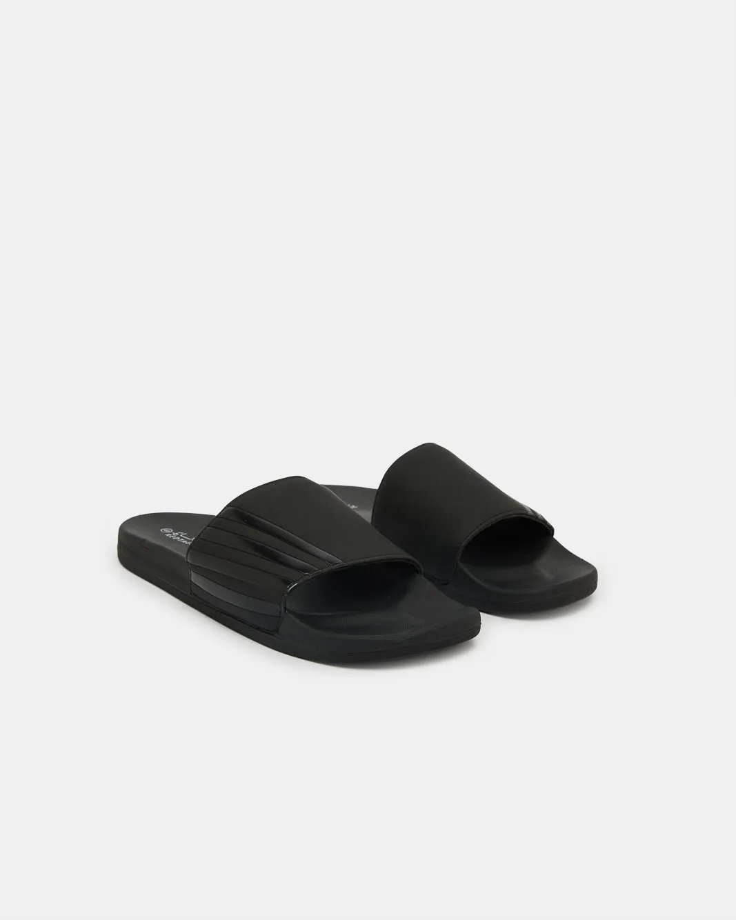 Men Black Comfort Slide sold by Redtag product image thumbnail 2