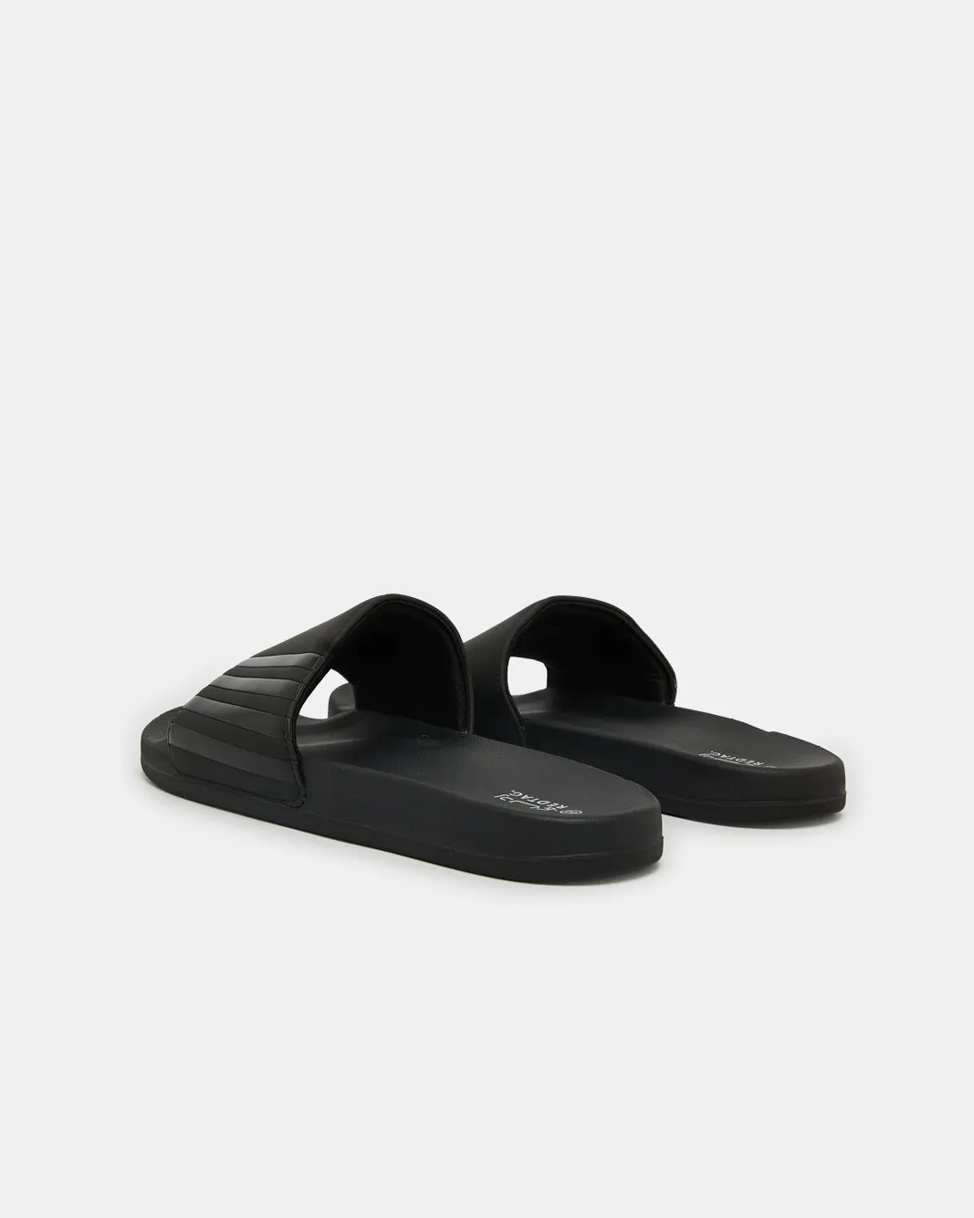 Men Black Comfort Slide sold by Redtag product image thumbnail 3