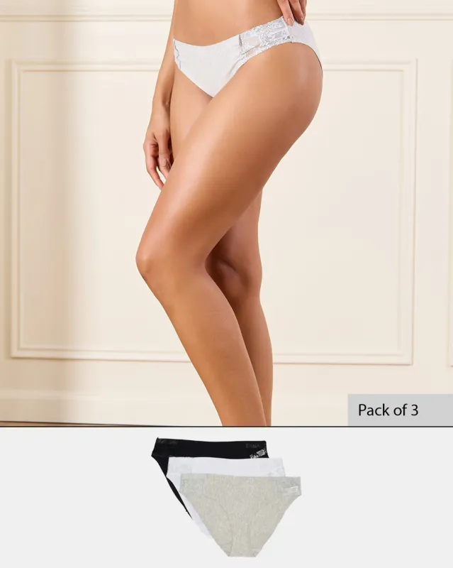 Women Assorted Bikini Brief Set (Pack of 3) sold by Redtag