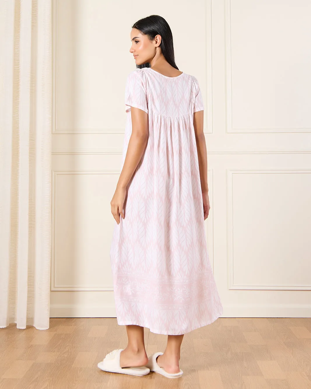 Women Pink Print Nightgown sold by Redtag product image thumbnail 3