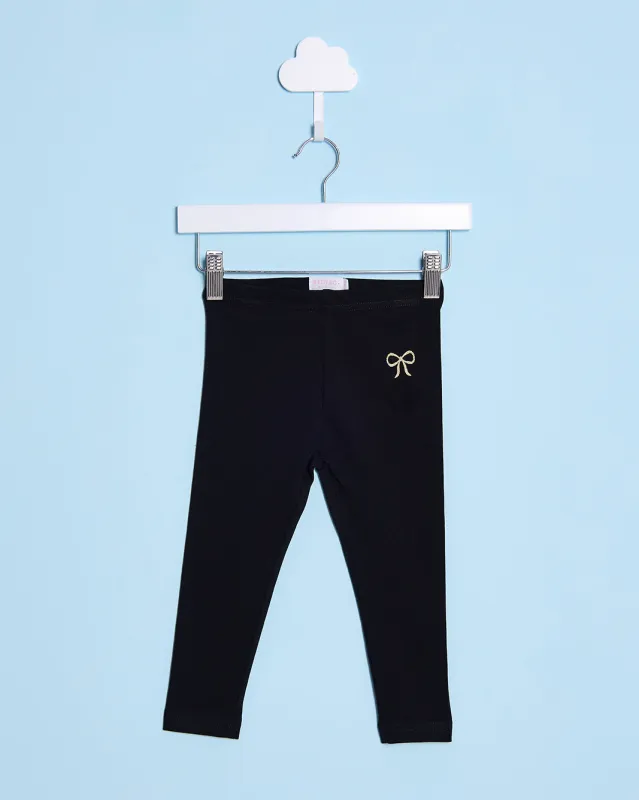 Infant Girls Black Embellished Leggings sold by Redtag