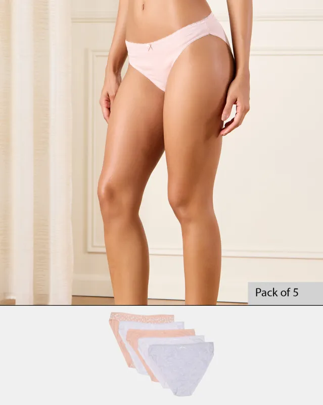 Women Assorted High -leg Brief Set (Pack of 5) sold by Redtag